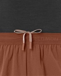 SALOMON SENSE AERO SHORTS 7" M BURNT UMBER   Short running pas cher