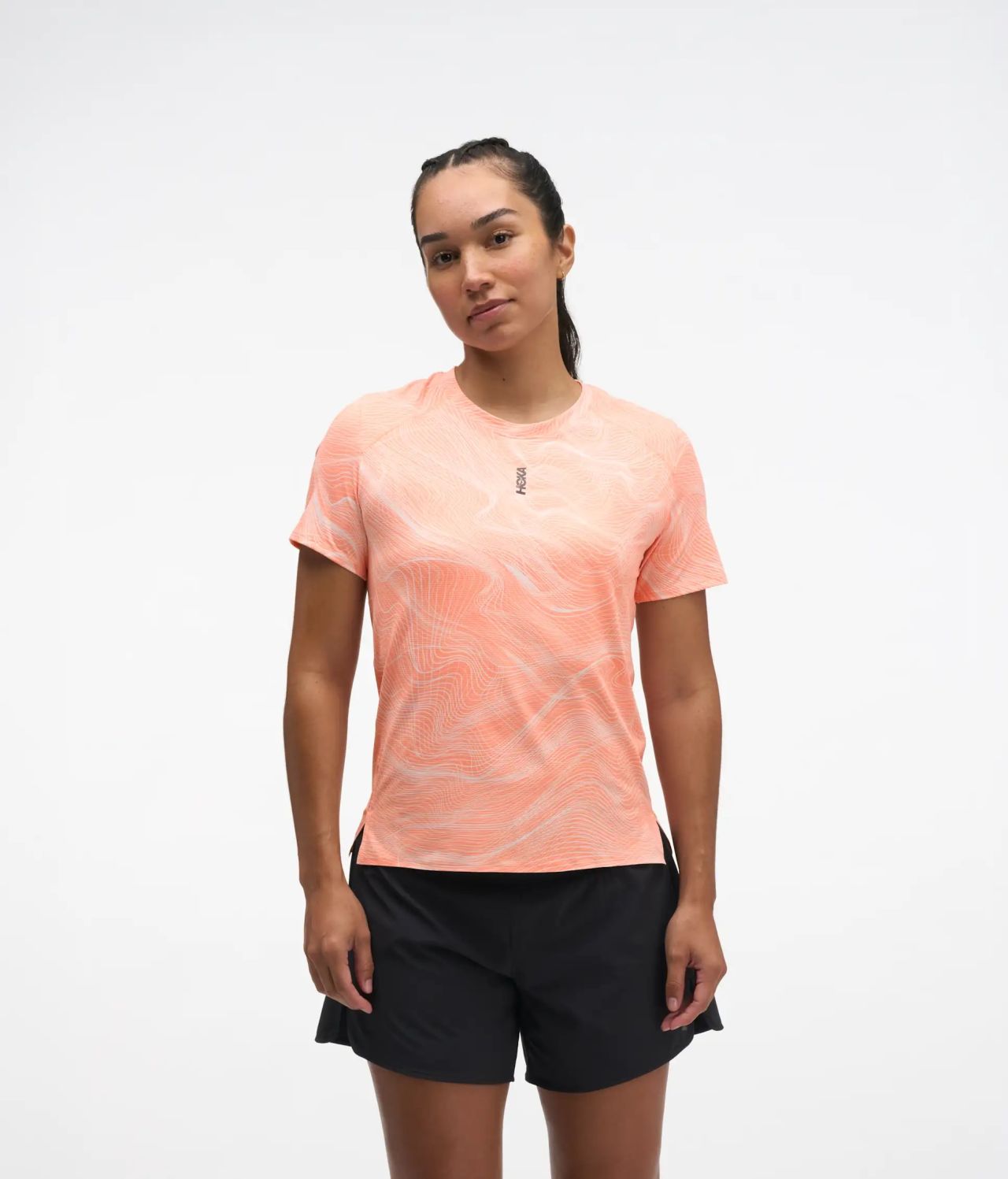 HOKA W EVERYRUN SS CLF PRT Tee shirt running
