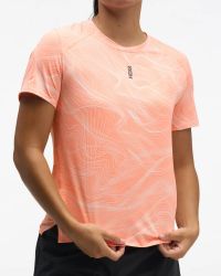 HOKA W EVERYRUN SS CLF PRT Tee shirt running pas cher