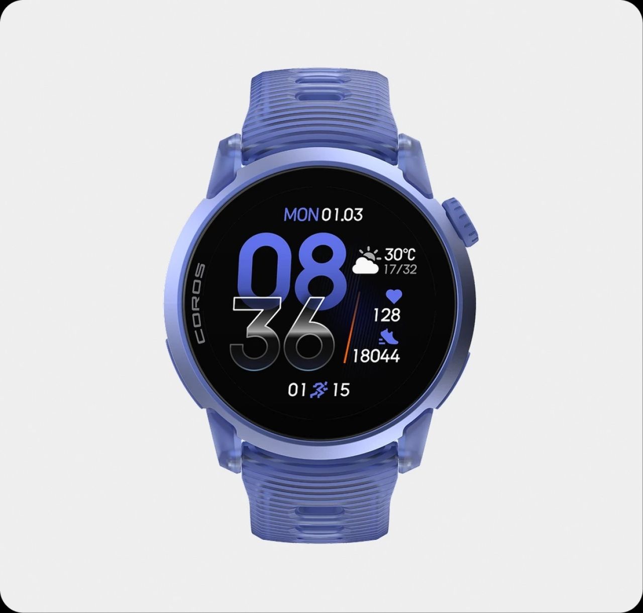 COROS PACE 4 ALUMINIUM ULTRAVIOLET BRACELET SILICONE Montre GPS
