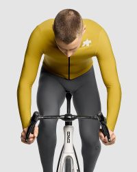 ASSOS MILLE GT MENS SPRING FALL JERSEY S11 GOLDEN YELLOW Maillot manches longues pas cher
