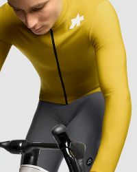 ASSOS MILLE GT MENS SPRING FALL JERSEY S11 GOLDEN YELLOW Maillot manches longues pas cher