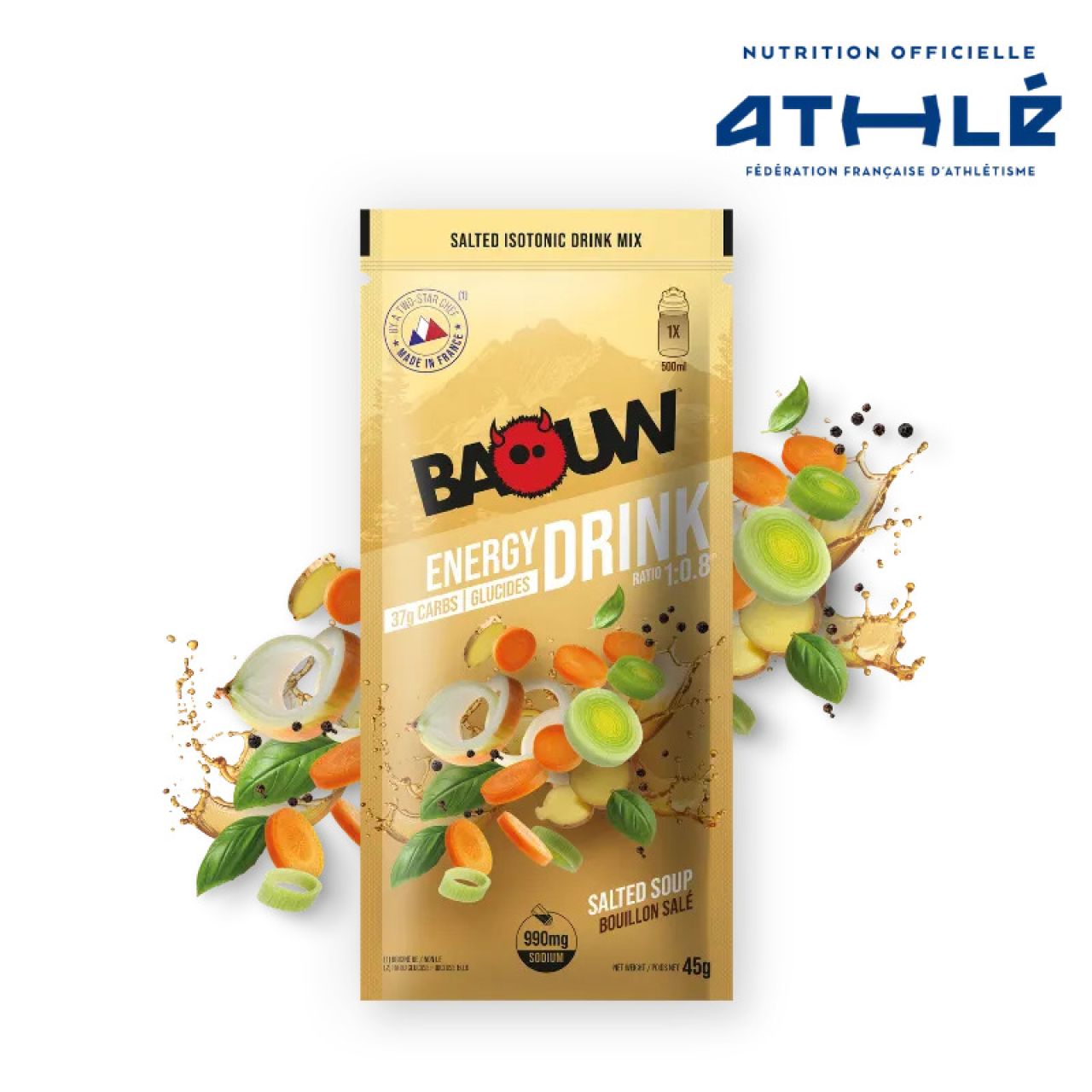 BAOUW BOISSON ISOTONIQUE BOUILLON SALE 45G Boisson d effort
