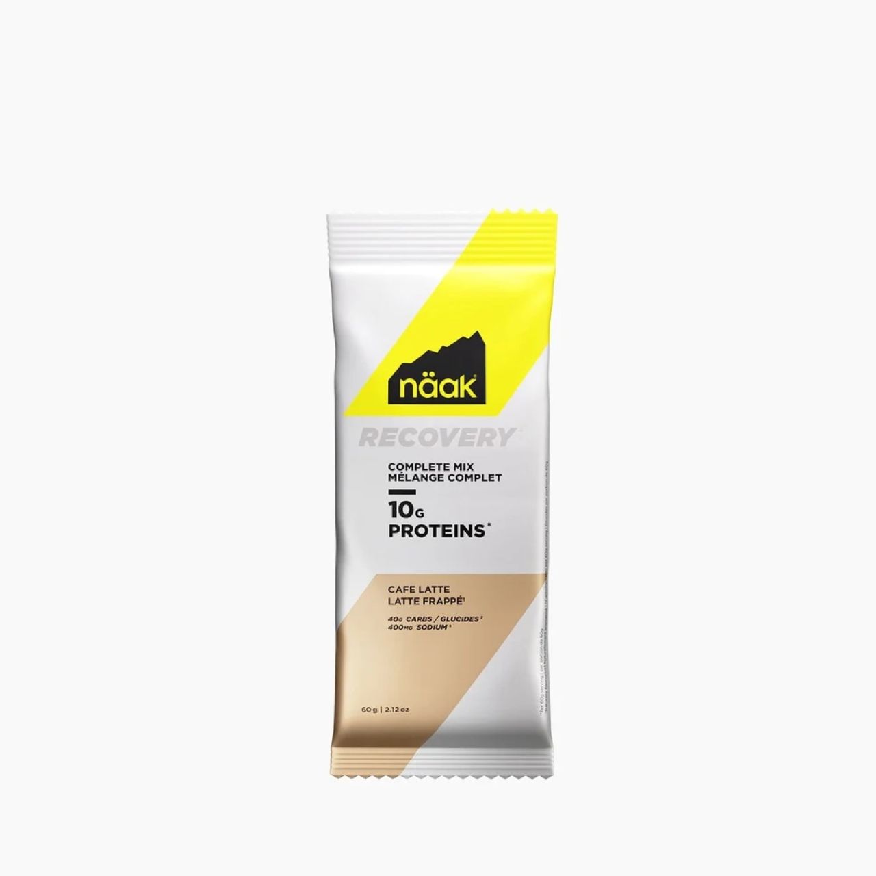 NAAK SACHET INDIVIDUEL ULTRA RECOVERY COMPLETE MIX LATTE FRAPPE 10 G PROTEINS Boisson de récupération