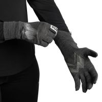 BUFF DRYFLX GLOVES BLACK Gants running pas cher