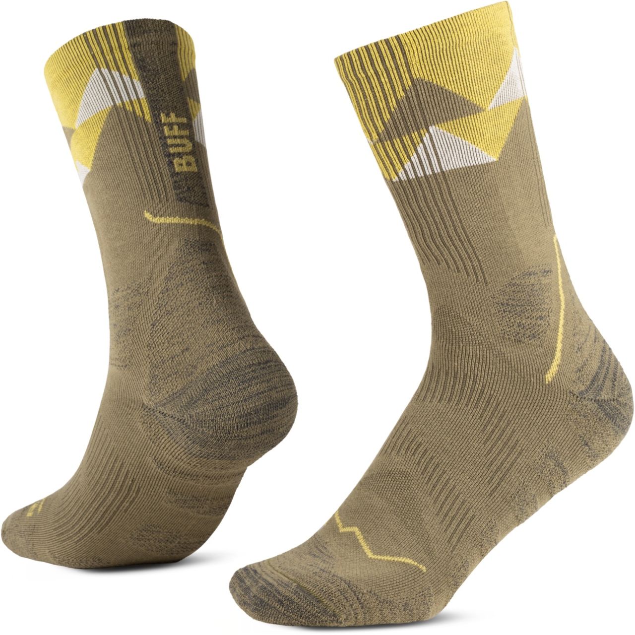 BUFF THERMONET CREW SOCKS OLIVE GREEN Chaussettes chaudes