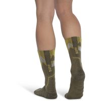 BUFF THERMONET CREW SOCKS OLIVE GREEN Chaussettes chaudes pas cher