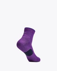 HOKA -QUARTER RUN SOCK 3 PACK  EGG YOLK , CERISE ET VIRTUAL VIOLET Chaussettes running pas cher