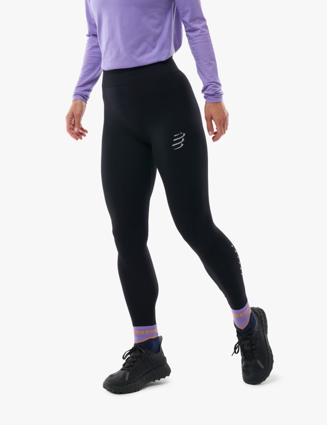 COMPRESSPORT WINTER RUN LEGGING W BLACK Collant de running