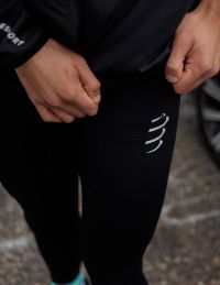 COMPRESSPORT WINTER RUN LEGGING M BLACK Collant de running pas cher