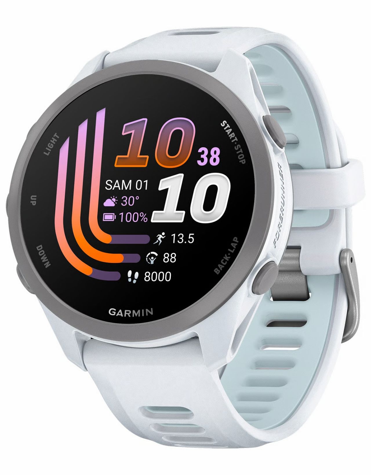 GARMIN FORERUNNER 170 BLANC CIEL Montre Cardio GPS