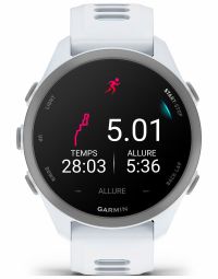 GARMIN FORERUNNER 170 BLANC CIEL Montre Cardio GPS pas cher