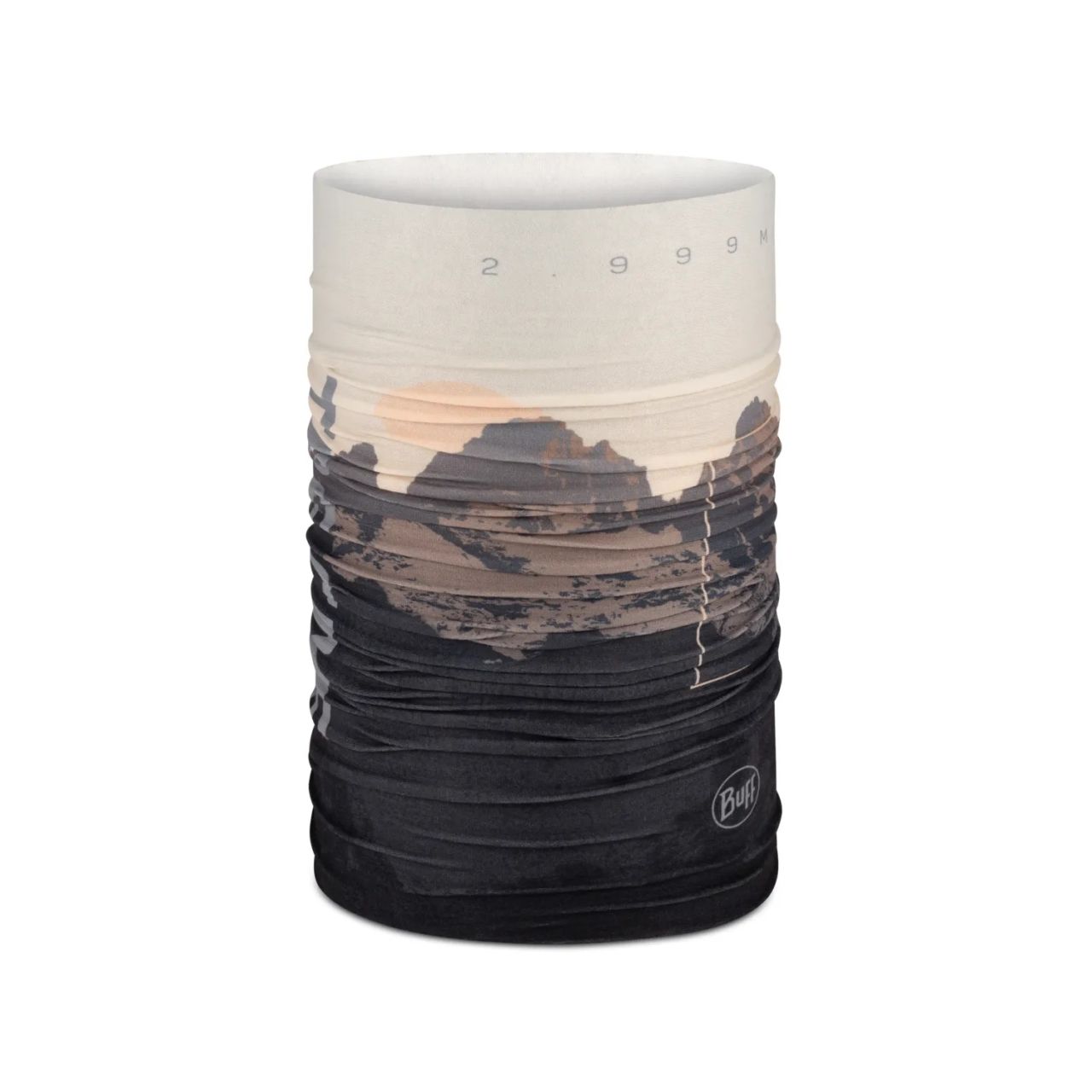 BUFF TOUR DE COU ORIGINAL ECOSTRETCH  CIME PEAK DARK BROWN Foulard multifonction