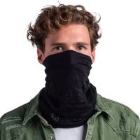 BUFF TOUR DE COU MERINO LIGHTWEIGHT SOLID BLACK Foulard multifonction pas cher