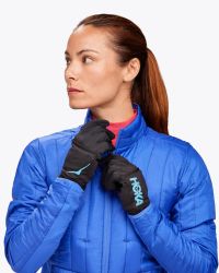 HOKA  GANST EN POLAIRE COLDSNAP BLACK Gants chauds pas cher