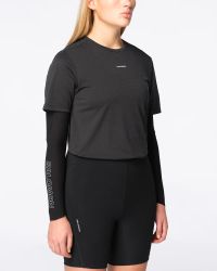 SALOMON SHAKEOUT CORE SS TEE W BLACK  Tee shirt running pas cher