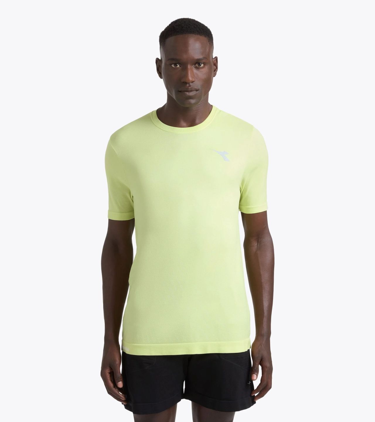 DIADORA SS TEE SHIRT STRATOUNO CITRON VERT SAUVAGE Tee shirt running