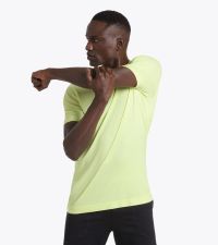 DIADORA SS TEE SHIRT STRATOUNO CITRON VERT SAUVAGE Tee shirt running pas cher