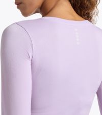 DIADORA LS TEE SHIRT STRATOUNO WOMEN ORCHIDEE FLEUR Tee shirt running pas cher