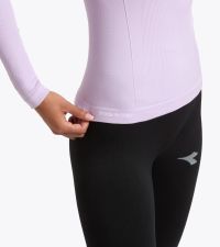 DIADORA LS TEE SHIRT STRATOUNO WOMEN ORCHIDEE FLEUR Tee shirt running pas cher