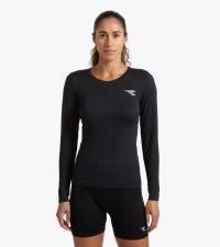 DIADORA LS TEE SHIRT STRATOUNO WOMEN NOIR Tee shirt running