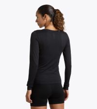 DIADORA LS TEE SHIRT STRATOUNO WOMEN NOIR Tee shirt running pas cher