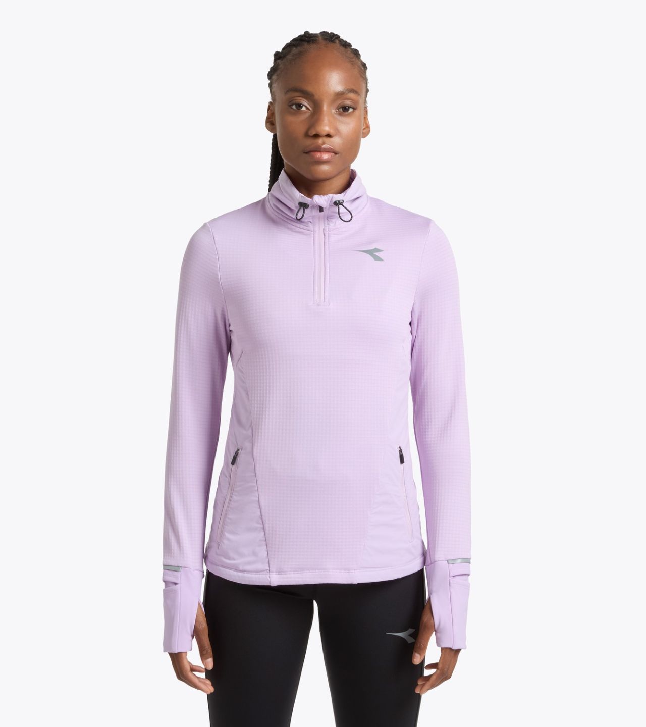 DIADORA L. WARM UP WINTER FIBRAZERO ORCHIDEE FLEUR Maillot chaud