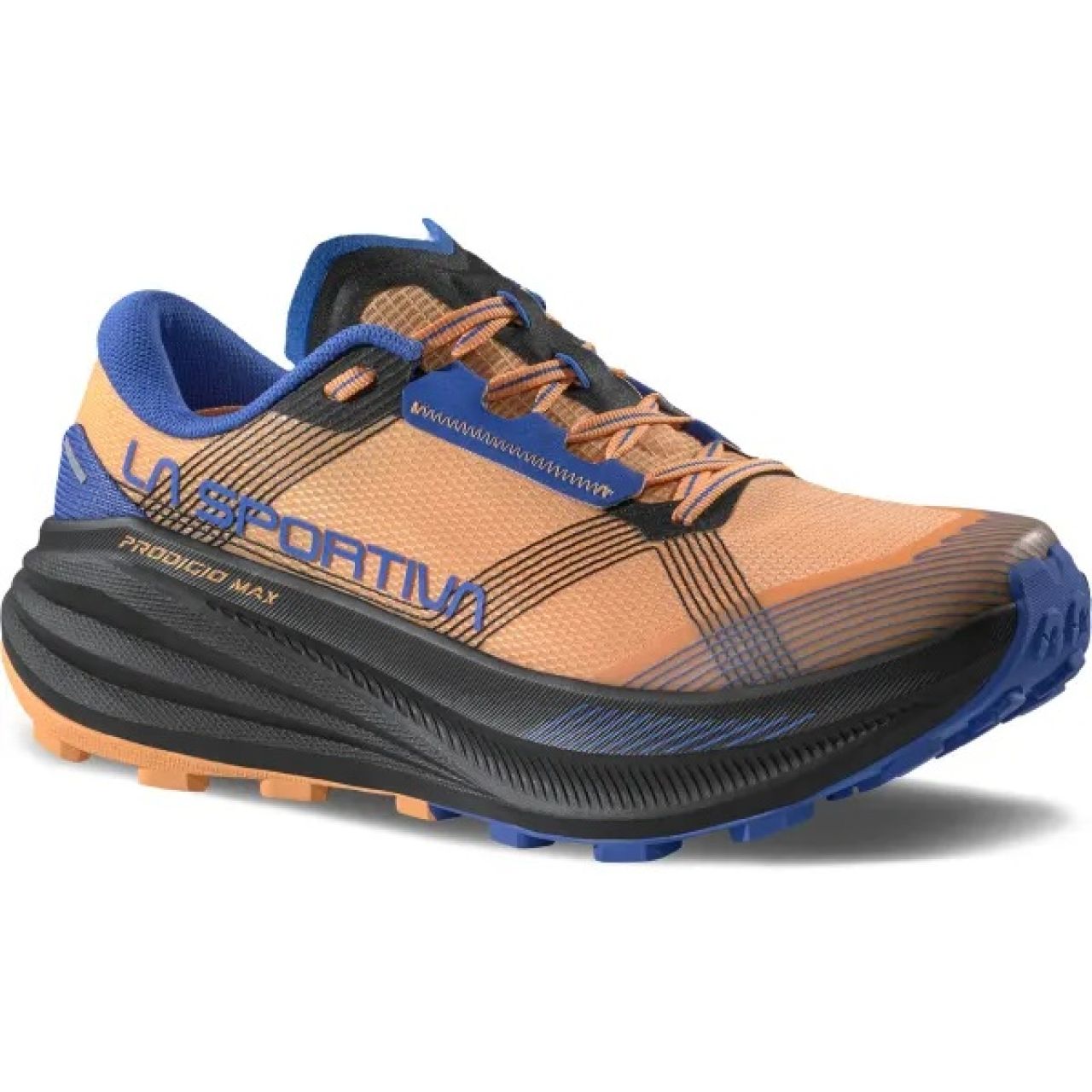 LA SPORTIVA PRODIGIO MAX APRICOT ET COBALT BLUE Chaussures de  trail