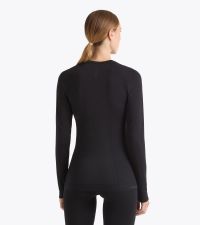 DIADORA STRATOZERO LS T-SHIRT W NOIR Tee shirt running pas cher