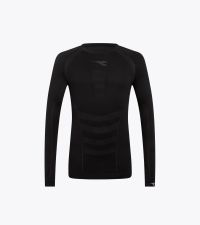 DIADORA LS TEE SHIRT STRATOZERO NOIR Tee shirt  running pas cher