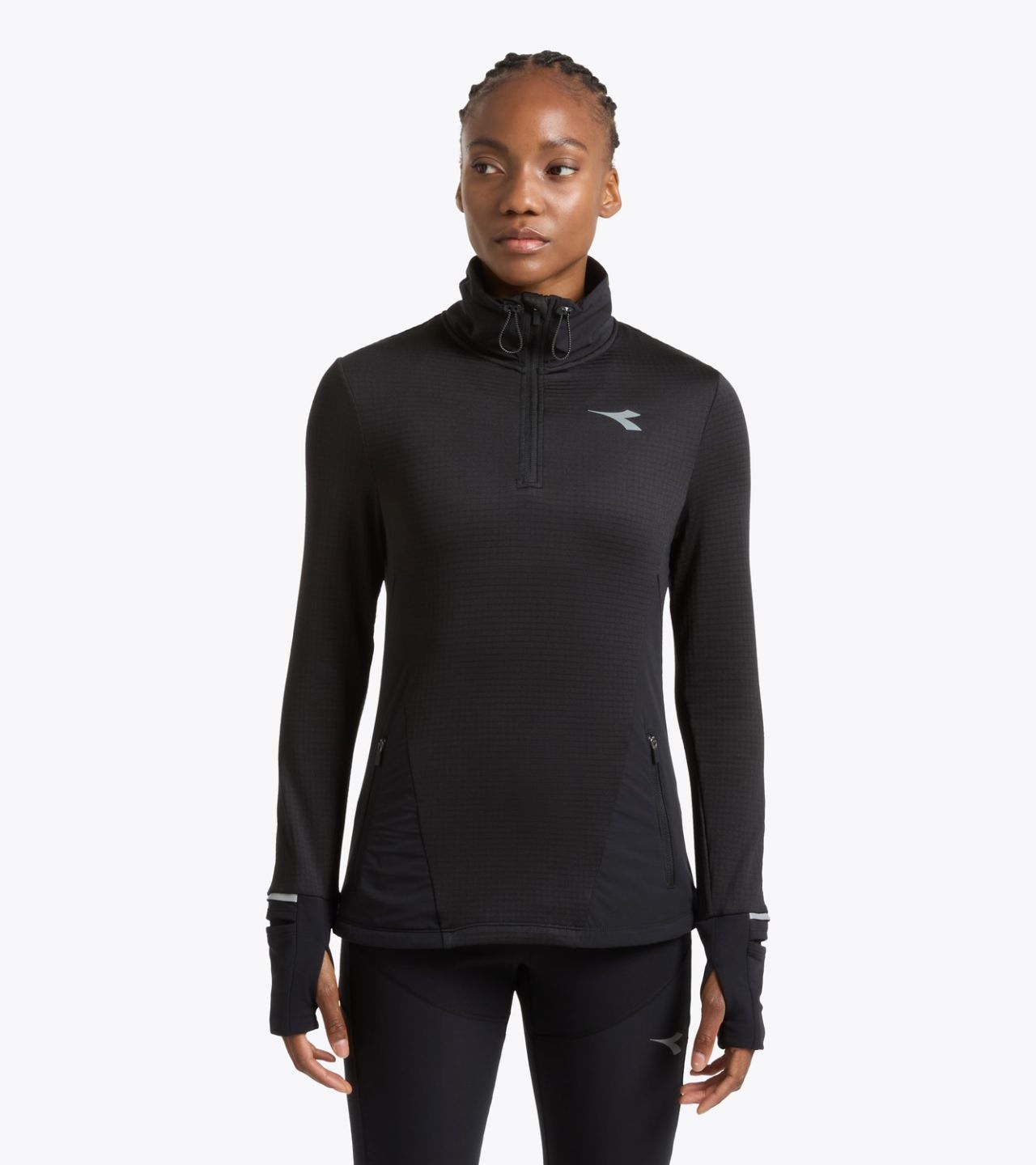 DIADORA L. WARM UP WINTER FIBRAZERO NOIR Maillot chaud