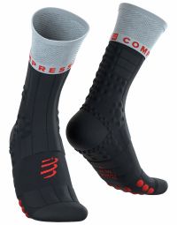 COMPRESSPORT PRO RACING SOCKS WINTER TRAIL BLACK/GRAY VIOLET Chaussettes running