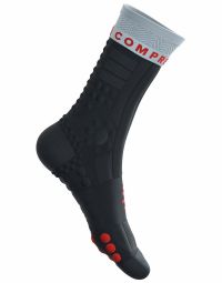 COMPRESSPORT PRO RACING SOCKS WINTER TRAIL BLACK/GRAY VIOLET Chaussettes running pas cher