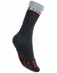 COMPRESSPORT PRO RACING SOCKS WINTER TRAIL BLACK/GRAY VIOLET Chaussettes running pas cher