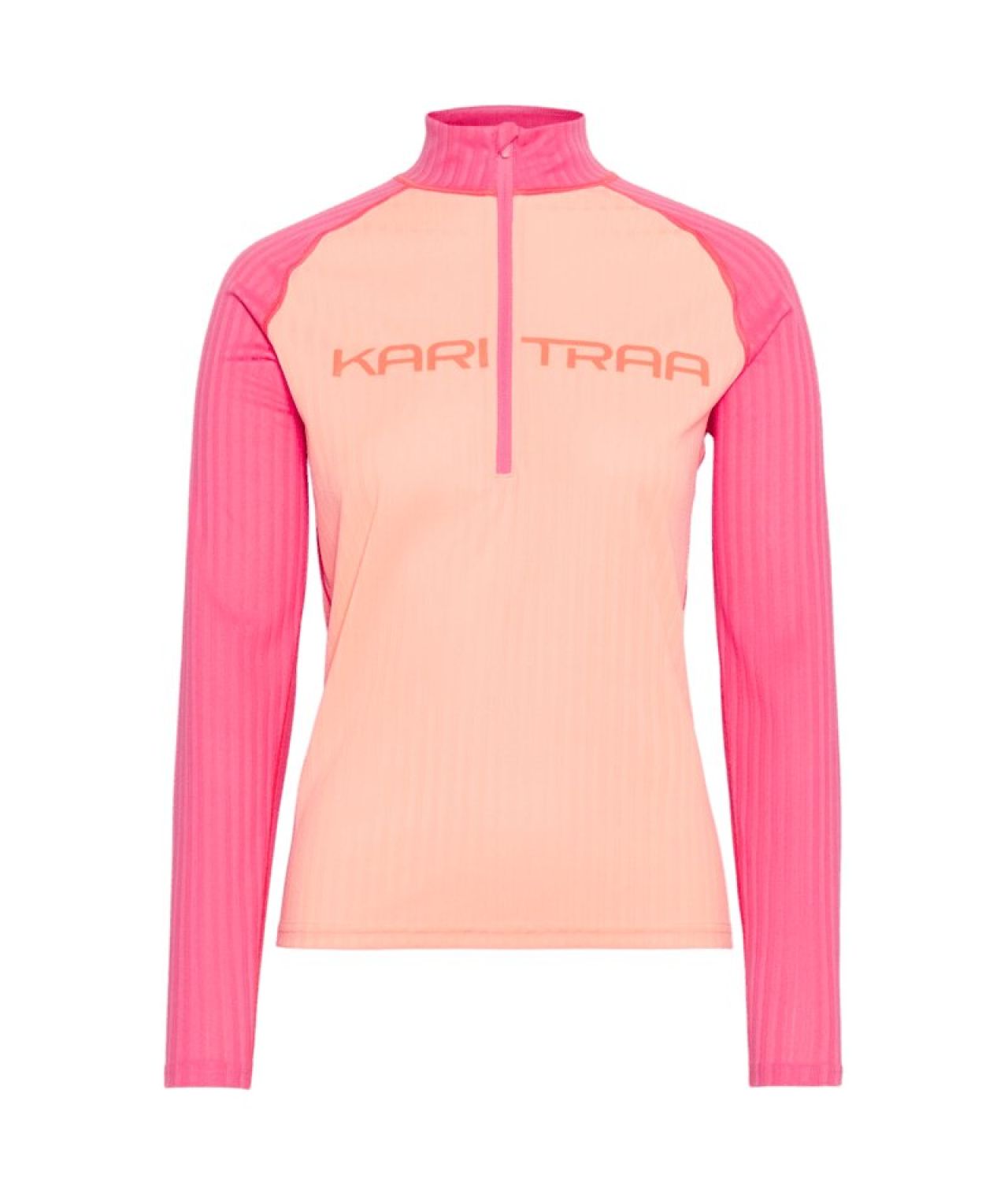 KARI TRAA ELLA HALFZIP PEACH BLOOM  manches longues