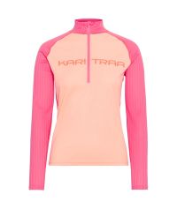 KARI TRAA ELLA HALFZIP PEACH BLOOM  manches longues