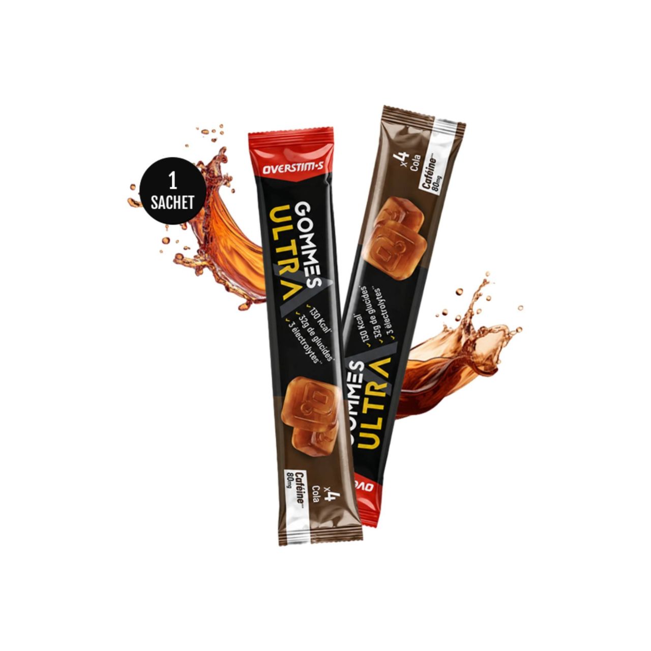 OVERSTIMS GOMMES ULTRA COLA CAFEINE  Gommes énergetiques