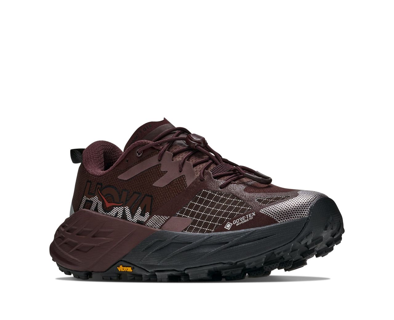 HOKA SPEEDGOAT 7 GORE TEX W DEEP MAUVE ET BLACK  Chaussures de trail
