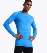 DIADORA LS TEE SHIRT STRATOZERO SKY BLUE Tee shirt  running pas cher