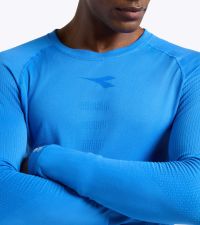 DIADORA LS TEE SHIRT STRATOZERO SKY BLUE Tee shirt  running pas cher