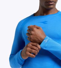 DIADORA LS TEE SHIRT STRATOZERO SKY BLUE Tee shirt  running pas cher