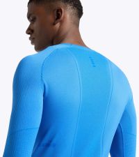 DIADORA LS TEE SHIRT STRATOZERO SKY BLUE Tee shirt  running pas cher