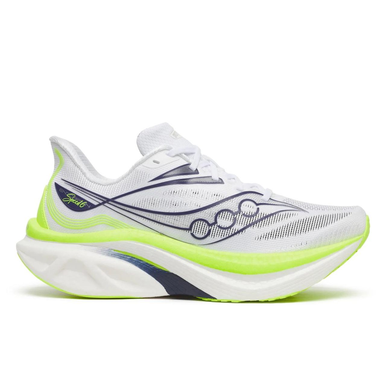 SAUCONY ENDORPHIN SPEED 6 WHITE ET CITRON Chaussures running saucony