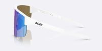 BLIZ LUNETTES P004 MATTE WHITE AVEC VERRE SMOKE  BLUE MULTI  Lunettes de sport pas cher