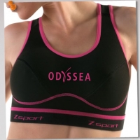 ZSPORT BRASSIERE ODYSSEA NOIRE ET ROSE Sous-Vêtement Technique Femme