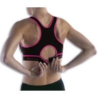 ZSPORT BRASSIERE ODYSSEA NOIRE ET ROSE Sous-Vêtement Technique Femme pas cher